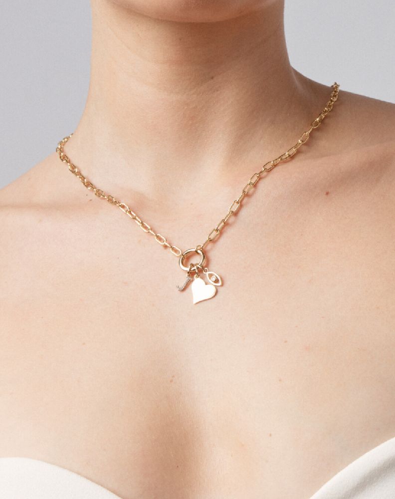 9k Gold Filled Heart Charm